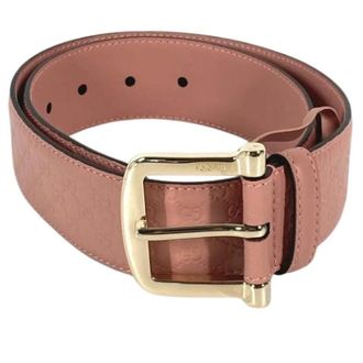 Gucci Pre-owned Vintage Leren Riem - Dames - Vintage Accessoires - Roze - ONE Size - Leer - Vintage