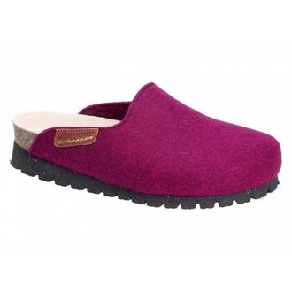 Mephisto Paarse Vilt Slipper/Klomp voor Dames - Dames - Slip ons - Paars - 35 EU - Schoenen