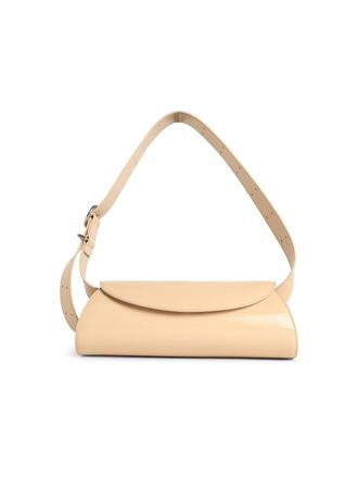 Jil Sander Kleine Cannolo Beige Lear-Tasche