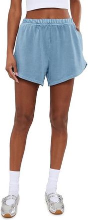 Beyond Yoga Fade Out Mid-Rise Shorts Womens Shorts Washed After Dark Navy : SM 3, Cotton/Polyester