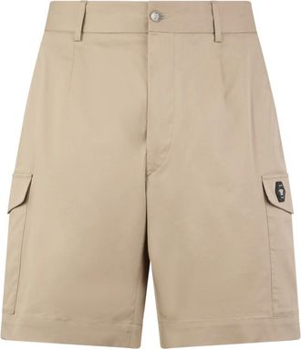 Philipp Plein Heren, Korte broeken, Beige, Maat: XL Katoen
