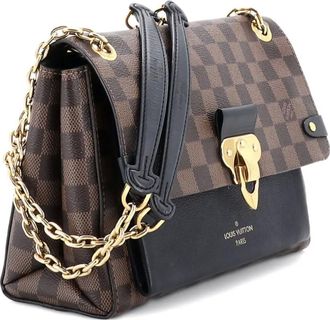 Louis Vuitton Vavin Handbag Damier with Leather PM crossbody bag - Marrone