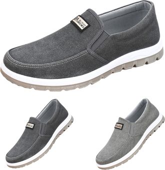 Generic Loafer Mens Suit Shoes, Elegant Casual Shoes, Slip-On Moccasins, Fashionable Mens Shoes, Flat Sole Fabric Shoes, Breathable Mens Walking Shoes, Lightw