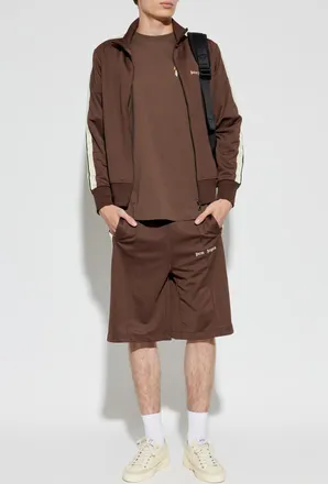 Palm Angels Sweatshirt With Logo, Mens, Brown