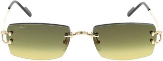 Cartier Accessoires, unisex, Groen, ONE Size, Stijlvolle zonnebril voor modieuze uitstraling