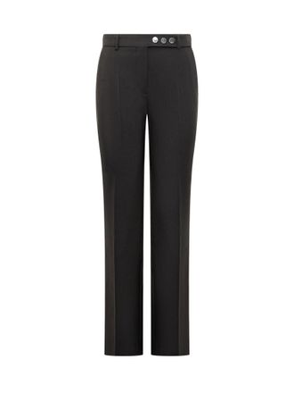 Sportmax Black Straight Flat Front Pants