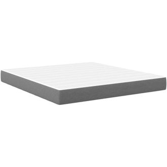 vidaXL Colch&oacute;n De Cama Con Colch&oacute;n Gris Claro 180 X 200 Cm Tela Vidaxl