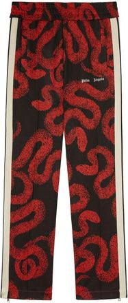 Palm Angels snake-print track pants - Red