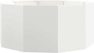 vidaXL Planter White 120 x 120 x 50 cm Steel vidaXL