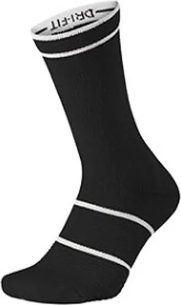 Nike Court Essential Crew Tennis Socks Black White SX6913-011
