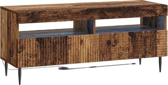 vidaXL Mueble De Tv Led Madera Envejecida Madera De Ingenier&iacute;a Vidaxl