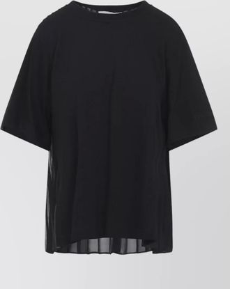 Sportmax cotton pleated back t-shirt