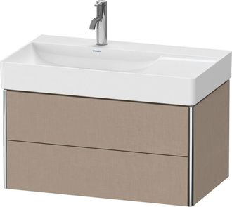 Duravit Duravit Xsquare Mueble Bajo Lavabo Suspendido, 2 Cajones, Lavabo