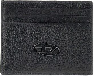 Diesel Grained leather cardholder Man One Size