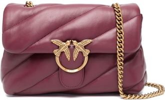 Pinko Love Puff quilted leather shoulder bag - women - Calf Leather - OS - Red