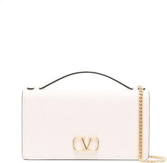 Valentino Garavani White VLogo Signature Crossbody Bag