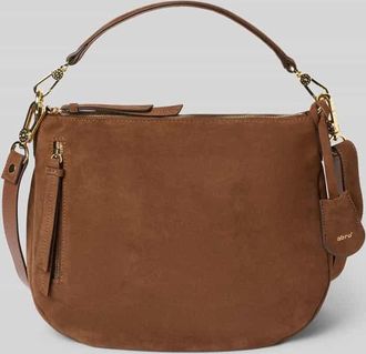 Abro Abro Handtasche mit Tragehenkel Modell JUNA in Dunkelbraun, Größe 1