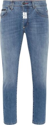 Philipp Plein Denim Broek Skinny Fit - Heren - Slim Fit Jeans - Blauw - W29 - Denim - Jeans