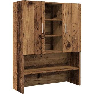 vidaXL Armario De Lavadora Madera Envejecida 70,5x25,5x90 Cm Vidaxl