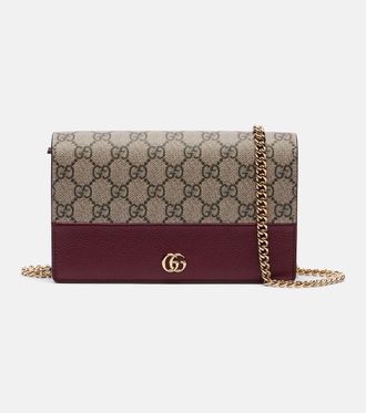 Gucci Portafoglio GG Marmont Petite con catena