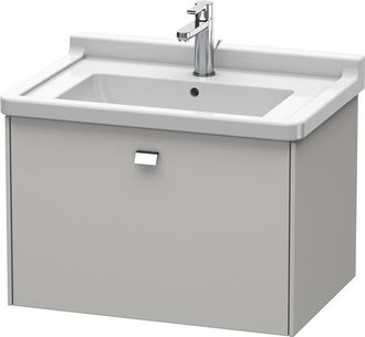 Duravit Duravit Brioso Neceser De Pared 67,0 X 46,9 Cm, 1 Extra&iacute;ble, Para Lavabo Starck 3 030470, Color (frente/cuerpo): Gris Hormig&oacute;n Decoraci&oacute;n Mate, Mango 