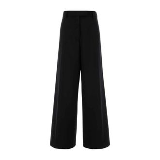 Dries Van Noten Dames, Broeken, Zwart, Maat: S Wol