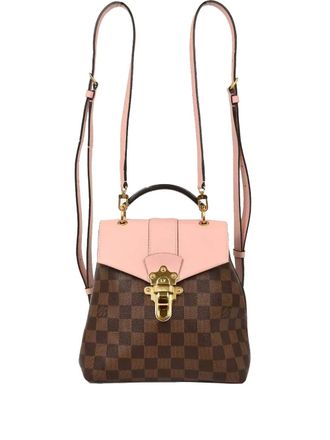 Louis Vuitton 2018 damier turn-lock backpack - Bruin