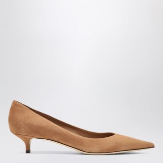 Jimmy Choo London D&eacute;collet&eacute; Amelia in suede color Toffee