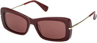 Max Mara 71S Zonnebrillen - Dames - Zonnebrillen - Bruin - 54 MM - Accessoires