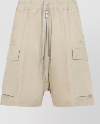 Rick Owens cotton cargobela shorts low crotch pockets