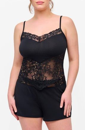 Cosabella Carmela Cami & Boxer Pj Set in Black at Nordstrom, Size X-Large