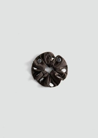 Mango Elastico per capelli pois cioccolato - Donna - Taglia unica - MANGO