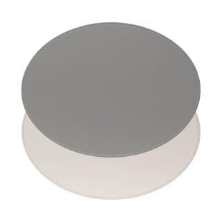 FreeForm Ovales Wende-Tischset Duo 45 x 34 cm, Grau/Weiss