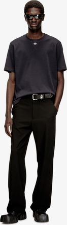 Diesel Mens T-Shirt Cotton Blend Black T-Shirts And Polos