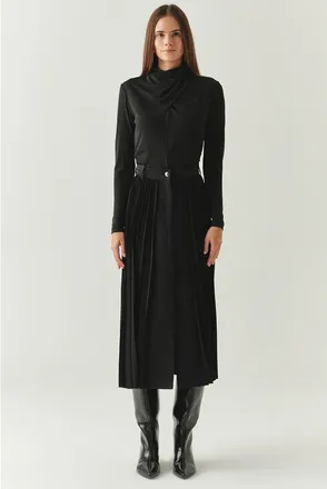 Exquise Florence Midi Skirt in Black at Nordstrom, Size Xx-Large