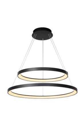 Lucide VIDAL Dimmable Adjustable Stylish Indoor Modern LED Pendant Light in Black