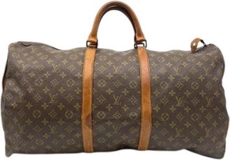Louis Vuitton Pre-owned Boston bag - unisex - Vintage Weekendtas - Bruin - ONE Size - Leer - Vintage