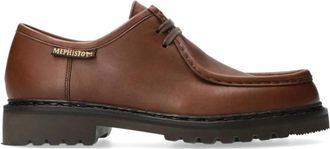 Mephisto Handgemaakte Veterschoen - Donkerbruin - Heren - Veterschoenen - Bruin - 46 1/2 EU - Leer - Schoenen