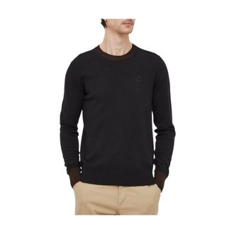 Trussardi Round-neck Knitwear, male, Black, Size: 2XL Maglia