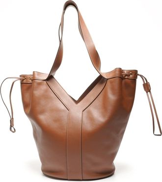 Saint Laurent Brown Tote Bag (Pre-Owned)