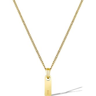 Vincero Mens Initial Pendant Necklace in Gold - I at Nordstrom