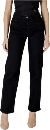 Ichi Wijde jeans voor vrouwen Lente/Zomer collectie - Dames - Regular Fit Jeans - Zwart - W26 L32 - Katoen - Jeans
