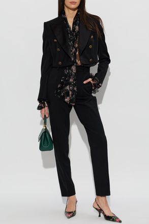 Dolce & Gabbana Short Blazer, Womens, Black