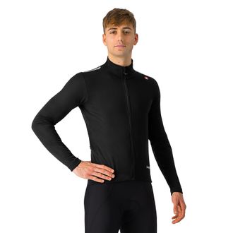 Castelli Mens Espresso Air Jacket, Wind & Waterproof Jacket for Road Cycling & Gravel Biking, Light Black, Medium