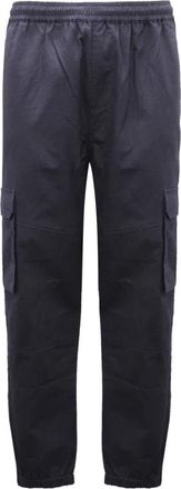 Daily Paper Clothing Mashun Pants - Heren - Straight fit broeken - Blauw - L - Katoen - Broeken