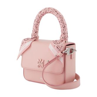 Amiri Womens Micro Ma Shoulder Bag Pink Calfskin