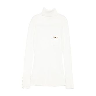 Elisabetta Franchi Donna, Maglie, Bianco, L, new