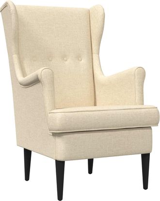 vidaXL Sill&oacute;n Crema Tela Vidaxl