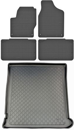 OEM Volkswagen Sharan I Van De 1995 A Agosto De 2010. Juego De Alfombrillas De Goma Para Coche Y Maletero