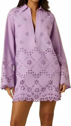 Hemant & Nandita Dew Tunic Dress In Purple